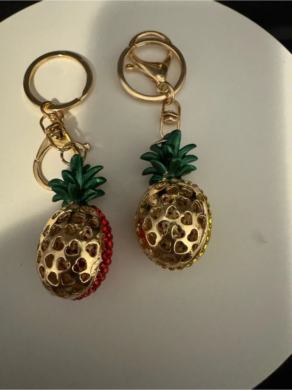 Pineapple bag charms